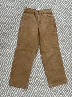 Vintage Carhartt Duck Canvas Pants Blanket Lined Size 12